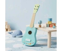 Promotions Ukulelė 17.8x6.4x53.3 cm šviesiai mėlyna, liepos mediena