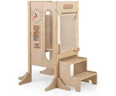 Promotions Vaikiška bokštelis, sulankstomas, 72.4x71.1x90.2 cm, natūralios spalvos, mediena