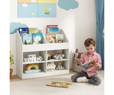 Promotions Vaikiška knygų lentyna 90x34x80 cm Balta Saugykla