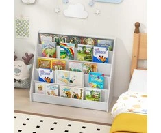 Promotions Vaikiška knygų lentyna, 91x38x76.5 cm, balta, su laikymo vieta