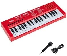Promotions Vaikiška pianino klaviatūra, 37 klavišai, 40.6x15.2x3.8 cm, raudona, ABS