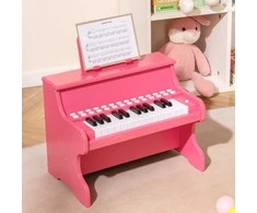 Promotions Vaikiška pianino klaviatūra, 25 klavišai, 38x24x29 cm, rožinė, skaitmeninis muzikinis instrumentas