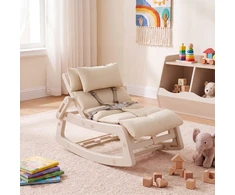 Promotions Vaikiška supamoji kėdė 73x45x40-51 cm, smėlio spalvos, reguliuojama atlošo dalis, HDPE