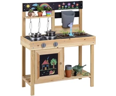 Promotions Vaikiška virtuvėlė 67x30x82 cm natūralaus medžio