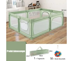 Promotions Vaikiška žaidimų aikštelė 206x147x68,5 cm Pilka Oksfordo audinys
