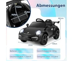 Promotions Vaikiškas elektrinis automobilis, 104x57x48,5 cm, juodas
