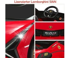 Promotions Vaikiškas elektrinis automobilis, Lamborghini, 108x64x41 cm, Raudonas