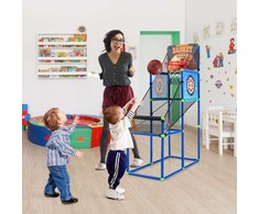 Promotions Vaikiškas krepšinio arkadinis žaidimas, 80x41x135 cm, mėlynas