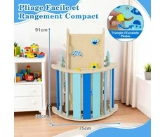 Promotions Vaikiškas laipiojimo rėmas, 66x53x58,5 cm, mėlynas, medinis Montessori laipiojimo sporto kompleksas