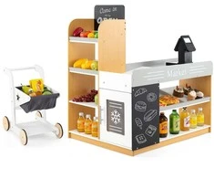 Promotions Vaikiškas parduotuvės žaidimo rinkinys, 80x60x90 cm, daugiakspalvis