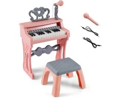 Promotions Vaikiškas pianinas, 25 klavišai, 30.5x17.5x45 cm, rožinis