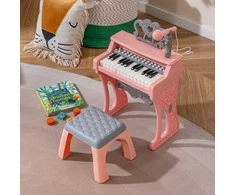 Promotions Vaikiškas pianinas, 25 klavišai, 30.5x17.5x45 cm, rožinis