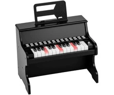 Promotions Vaikiškas pianinas, 25 klavišų mini skaitmeninis pianinas, 38x24x29 cm, juodas