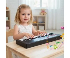 Promotions Vaikiškas pianinas, 37 klavišai, 40.6x15.2x3.8 cm, juodas, ABS