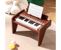 Promotions Vaikiškas pianinas, 38x23x27 cm, rudas, skaitmeninis žaislas