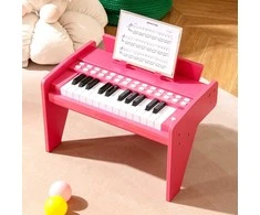 Promotions Vaikiškas pianinas, 38x23x27 cm, rožinis, skaitmeninis žaislas
