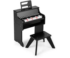 Promotions Vaikiškas pianinas, 38x24x47 cm, juodas, su taburete