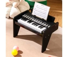Promotions Vaikiškas pianinas-klaviatūra, 38x23x27 cm, juodas, skaitmeninis žaislas