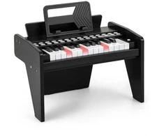 Promotions Vaikiškas pianinas-klaviatūra, 38x23x27 cm, juodas, skaitmeninis žaislas