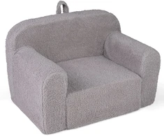 Promotions Vaikiškas putų minkštas kampas 60x40x41 cm Pilkas vilnos audinys