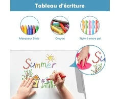 Promotions Vaikiškas rašomasis stalas ir kėdžių rinkinys, 71x52x52-79 cm, pilka