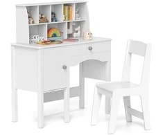 Promotions Vaikiškas rašomasis stalas ir kėdžių komplektas, 78.7x34.3x91.4 cm, rožinė ir balta
