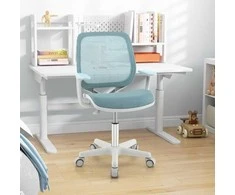 Promotions Vaikiškas rašomojo stalo kėdė, reguliuojamo sėdimos vietos aukščio 43-55 cm, ergonominė, su ratukais