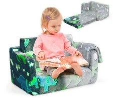 Promotions Vaikiškas sofa su antklode, 108x70x27 cm, pilka