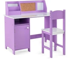 Promotions Vaikiškas stalas ir kėdžių komplektas, 90x45x86 cm, violetinės spalvos