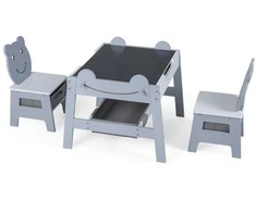 Promotions Vaikiškas stalas ir kėdžių komplektas, 70x61x51 cm, pilka