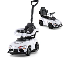 Promotions Vaikiškas stumdomas automobilis 87,6x40,6x88,9 cm baltas
