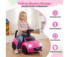Promotions Vaikiškas važiuojamas automobilis 65x29x37 cm rožinis, su daiktadėže