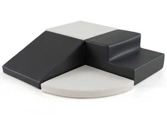 Promotions Vaikų minkštų žaidimų rinkinys, 4 dalių laipiojimo ir ropojimo, 45.5x45.5x25 cm, balta