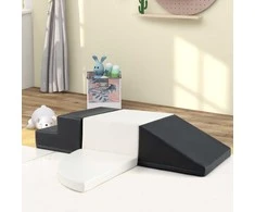 Promotions Vaikų minkštų žaidimų rinkinys, 4 dalių laipiojimo ir ropojimo, 45.5x45.5x25 cm, balta