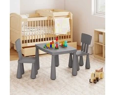 Promotions Vaikų veiklos stalas ir kėdžių komplektas, 77x55x50 cm, pilka