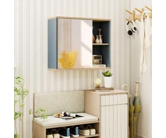 Promotions Vaistų spintelė su veidrodžiu, 60x20x50 cm, pilka, sieninė spintelė