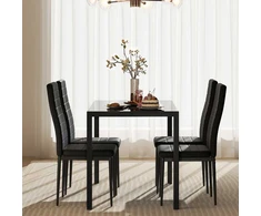 Promotions Valgomojo stalas, 120x70x75 cm, Juodas
