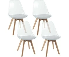Promotions Valgomojo Kėdė, 47.5x52x81 cm, Skaidri Balta