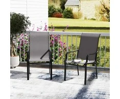 Promotions Valgomojo kėdžių rinkinys, Giantex, 56x73x101 cm, ruda juoda