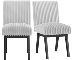 Promotions Valgomojo kėdės 45,7x66x91,4 cm pilkos spalvos audinys, aptrauktos