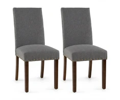 Promotions Valgomojo kėdžių rinkinys 67x44,5x96 cm Pilka Medis Apmuštas