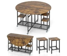 Promotions Valgomojo komplektas, stalas 120x76 cm, kėdės 30x30x44 cm, metalas