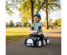 Promotions Važiuojantis žaislinis automobilis, 55x32x29 cm, juoda ir mėlyna