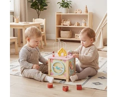 Promotions Veiklos kubas 29x29x47 cm Daugiaspalvis Medinis žaislas