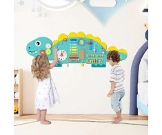 Promotions Veiklos sienos skydas, Dinozauras 145x45,7x1,3 cm, žalias, MDF