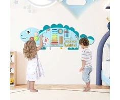 Promotions Veiklos sienos skydelis, 145x45,7x1,3 cm, mėlynas, edukacinis žaislas