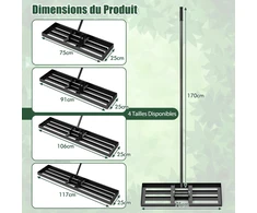 Promotions Vejos lyginimo grėblys 76,2x25,4 cm juodas