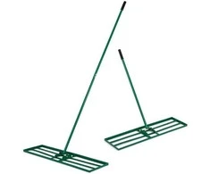 Promotions Vejos lyginimo grėblys, 91x25x175 cm, žalias, metalinis rėmas