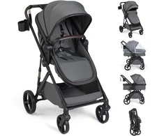Promotions Vežimėlis, 3-in-1 sulankstomas su keičiamu sėdynės kryptimi, 59,5x74x112 cm, pilkas