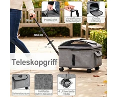 Promotions Vežimėlis gyvūnams 43x33x35 cm juodas